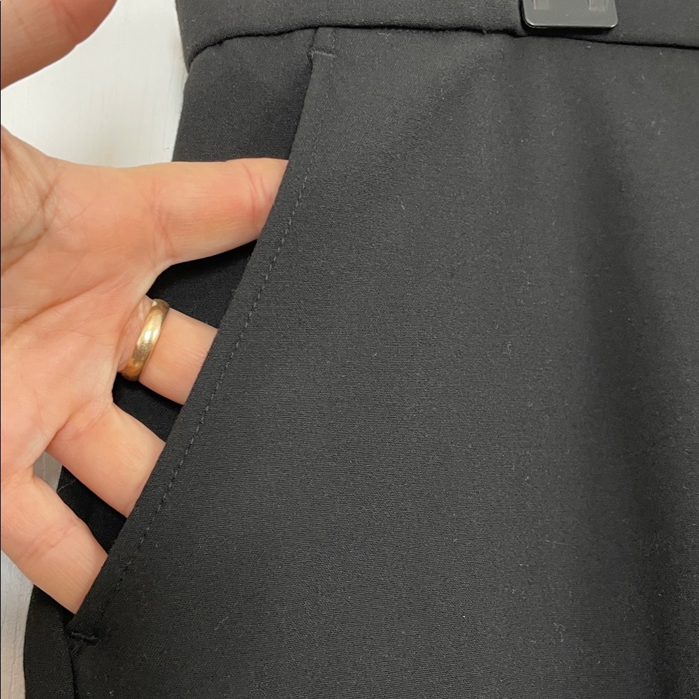 Sag Harbor Slimming Solution Stretch 16P Black straight leg Pants flat front - Picture 7 of 10